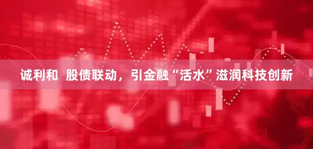 诚利和 股债联动,引金融“活水”滋润科技创新